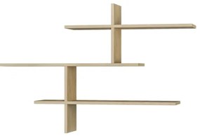 Etajeră de perete LEO 80,5x123 cm stejar