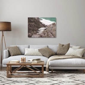 Tablou pe sticlă - Călătorie spre Marea de Smarald (70x50 cm)