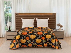 Cuvertura de pat ORANGE PUMPKINS, colorat Dimensiune: 170 x 210 cm