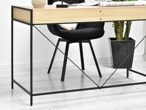 Masă PC Unica (sonoma + negru). 1109858