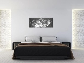 Tablou - Ilustrație de munți (120x50 cm)