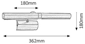 Aplică pentru tablouri Rabalux 3642 PICTURE LIGHT 2xE14/40W/230V