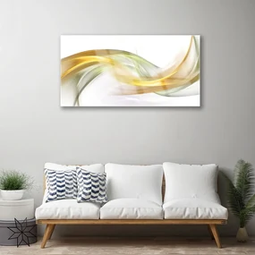 Tablou pe sticla Abstract Art aur galben