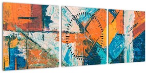 Tablou - Abstract (cu ceas) (90x30 cm)