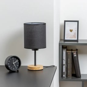 Lampă de masă Brilagi NUBILA WOOD 1xE27/25W/230V stejar/negru