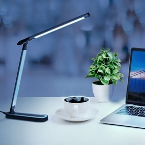 Lampă LED tactilă dimabilă de masă MADERA LED/7W/230V negru
