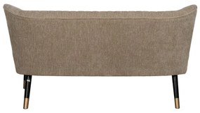 Canapea bej cu tapițerie din chenille 134 cm Glam – Ixia