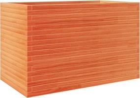 vidaXL Jardinieră grădină, maro ceruit, 110x60x68,5 cm, lemn masiv pin