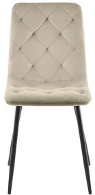 Scaun de bucaterie Jerry Velvet, bej