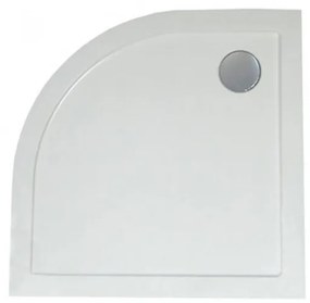 Tavă de duș SMC curbată joasă, dimensiune 80x80x4 cm