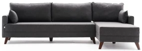 Canapea extensibilă Bellina 1 (antracit) (D). 1063019