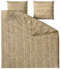 Lenjerie de pat din bumbac Renforce MARIT bej Dimensiune lenjerie de pat: 2 buc 80 x 80 cm | 200 x 200 cm
