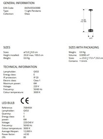 Pendul LED design moderm Olaia Fumuriu