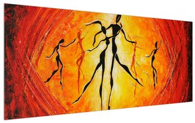 Tablou oriental cu persoane dansând (120x50 cm), în 40 de alte dimensiuni noi