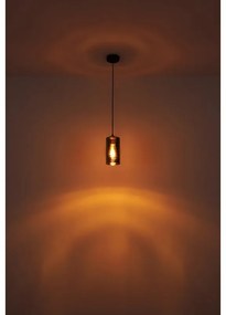 Pendul design modern Olly negru, fumuriu