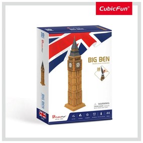 PUZZLE 3D BIG BEN (NIVEL MEDIU 44 PIESE)  - CUBICFUN (CUC094H)