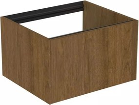 Dulap baza suspendat Ideal Standard Atelier Conca finisaj nuc inchis 1 sertar 60 cm