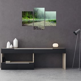 Tablou - Râu lângă pădure (90x60 cm)