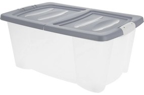 Cutie de depozitare cu roți 60 × 40 × 27 cm, gri