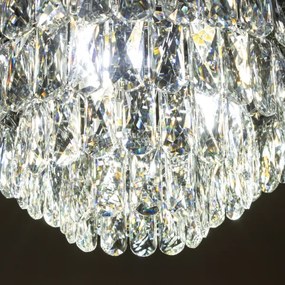 Brilagi - Plafonieră LED cu cristale VELURE 5xE14/40W/230V neagră