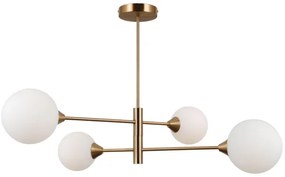 Lustră pe tijă EVORA 4xG9/5W/230V alamă ITALUX PND-55342-4-HB