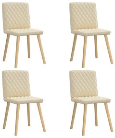 vidaXL Scaune de bucătărie, 4 buc., material textil