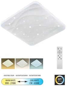 Plafonieră LED dimabilă NERIS LED/36W/230V 2700-6500K + telecomandă