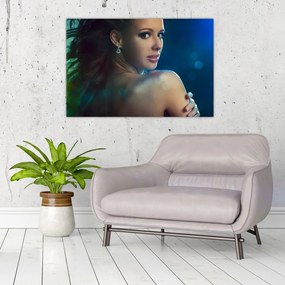 Tablou - Privirea unei femei tinere (90x60 cm)