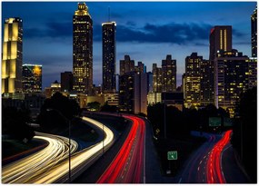 Tablou - Oraș de noapte (70x50 cm)