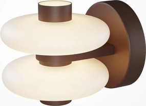 Aplica de perete LED metal maro, sticla Nuvem