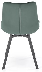 Scaun catifea K519 velvet verde