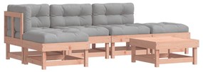 3185897 vidaXL Set mobilier de grădină cu perne, 6 piese, lemn masiv Douglas