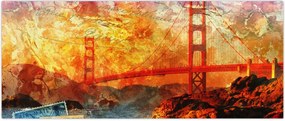 Tablou - Golden Gate, SanFrancisco, California (120x50 cm)