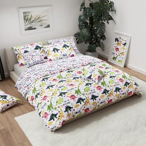 Lenjerie de pat din bumbac WILD FRIEND alba Dimensiune lenjerie de pat: 70 x 90 cm | 140 x 200 cm