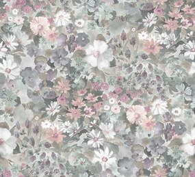 Fototapet, Summer Field, Dusty Pink, Rebel Walls