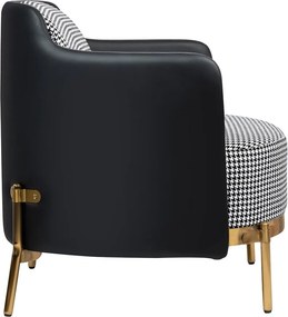 Fotoliu modern ultra confortabil Black-Gold