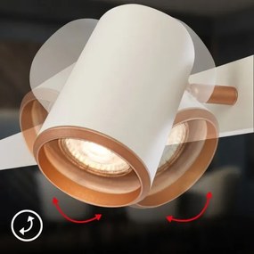 Briloner 4058044 - Candelabru suspendat pe cablu ERA 4xGU10/10W/230V, crem