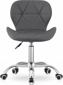 OFERTA Scaun de birou gri AVOLA din piele ecologica II. calitate