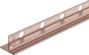 Profil inclinat dreapta pentru sticla Balneo Floor Strips 170 cm finisaj cupru periat