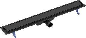 Set rigola dus cu capac scurgere dubla negru Cersanit Tako 80 cm