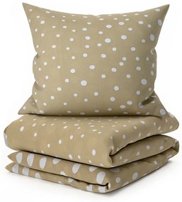 Lenjerie din bumbac Renforce TABEA bej Dimensiune lenjerie de pat: 2 buc 80 x 80 cm | 200 x 200 cm