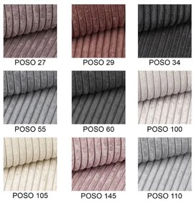 Coltar extensibil forma U albastru inchis Poso