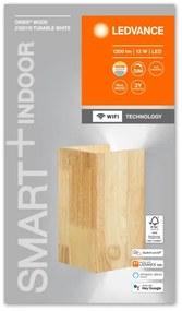 Aplică LED dimabilă SMART+ WOOD LED/12W/230V Wi-Fi Ledvance