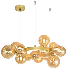 Lustră LED pe cablu Brilagi MILLA 15xG9/3W/230V auriu