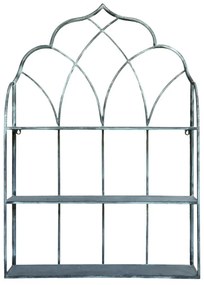 Etajera de perete din metal, cu 3 sertare, aspect vintage