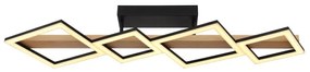 Plafoniera LED design indistrial Dustin negru 92x30cm
