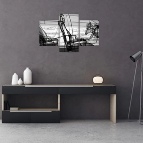 Tablou - 3D model mașina (90x60 cm)