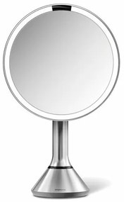 Simplehuman Oglindă cosmetică LED Sensor TouchDUAL, mărire 5x, argintiu mat