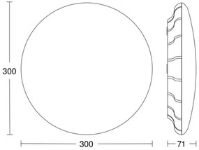 Plafonieră LED cu senzor RS PRO S10 SC 9,1W/230V 4000K Steinel 081072