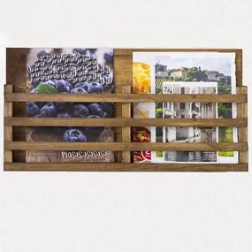 Raft decoartif, seria wood Homs, natur, 55 x 28 x 8,5 cm, lemn,700117